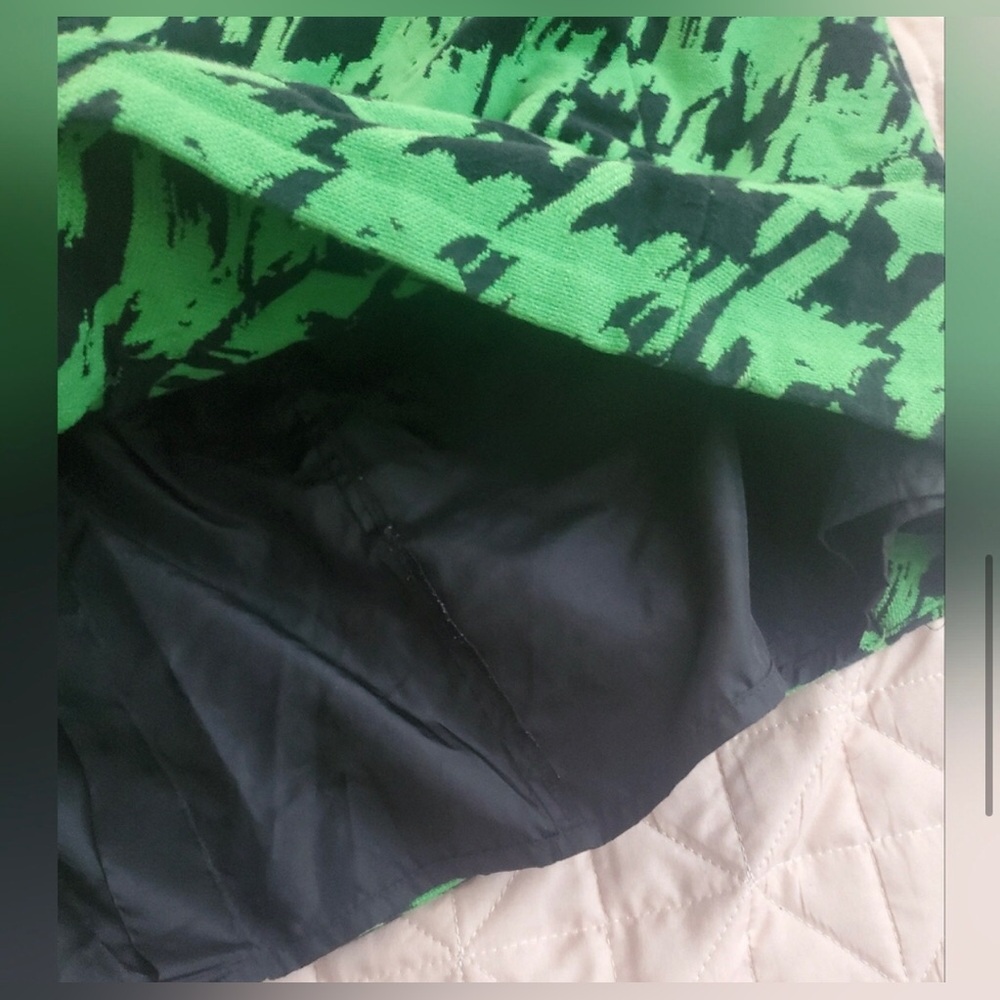 Marc by Marc Jacobs Green and Black Houndstooth Mini Dress - Picture 8 of 8